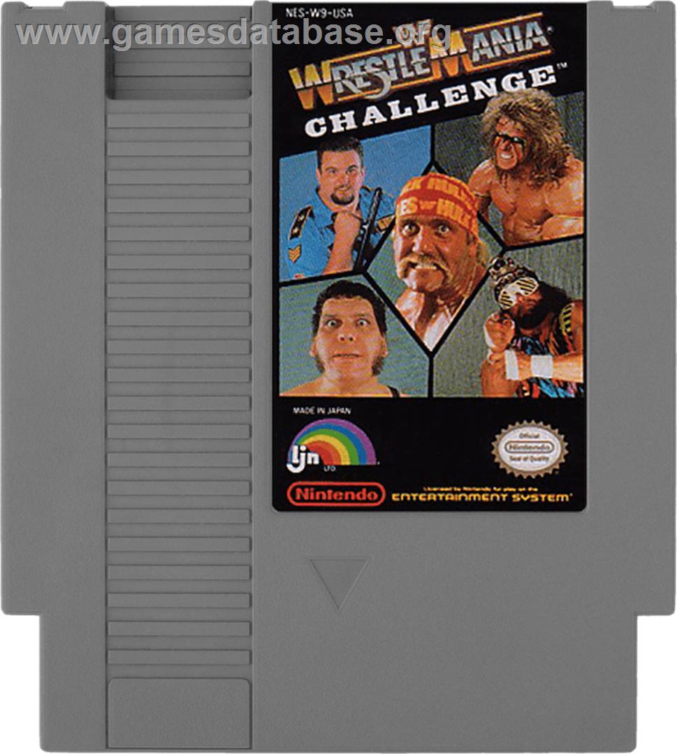WWF Wrestlemania Challenge - Nintendo NES - Artwork - Cartridge