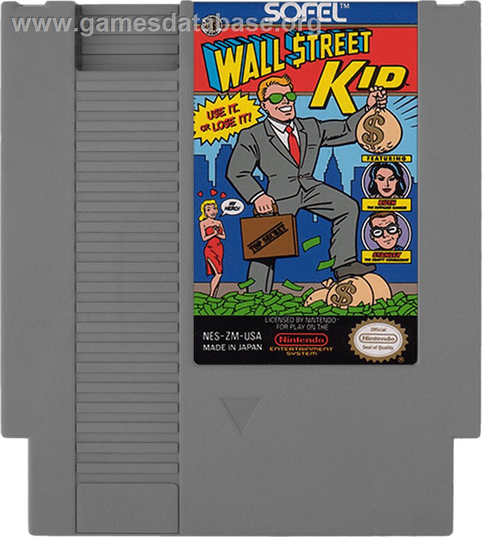Wall Street Kid - Nintendo NES - Artwork - Cartridge