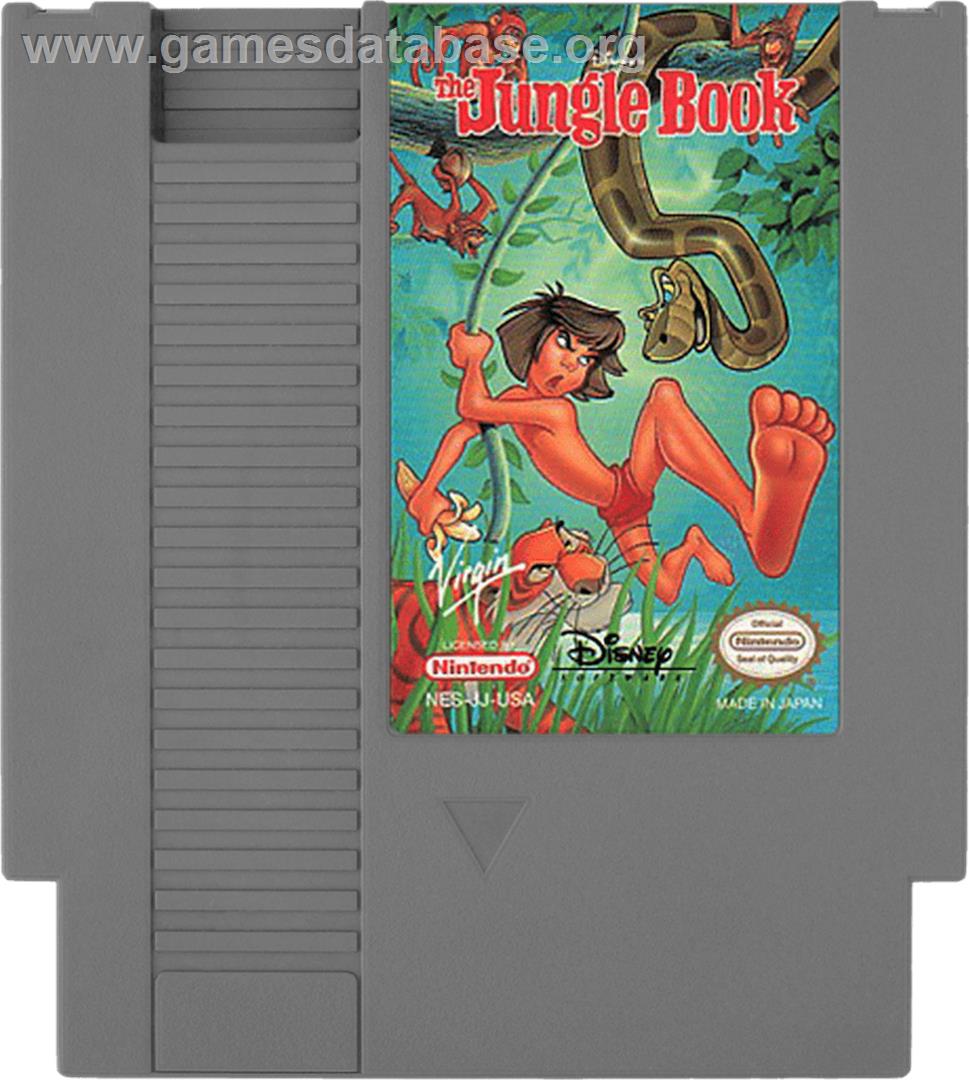 Walt Disney's The Jungle Book - Nintendo NES - Artwork - Cartridge