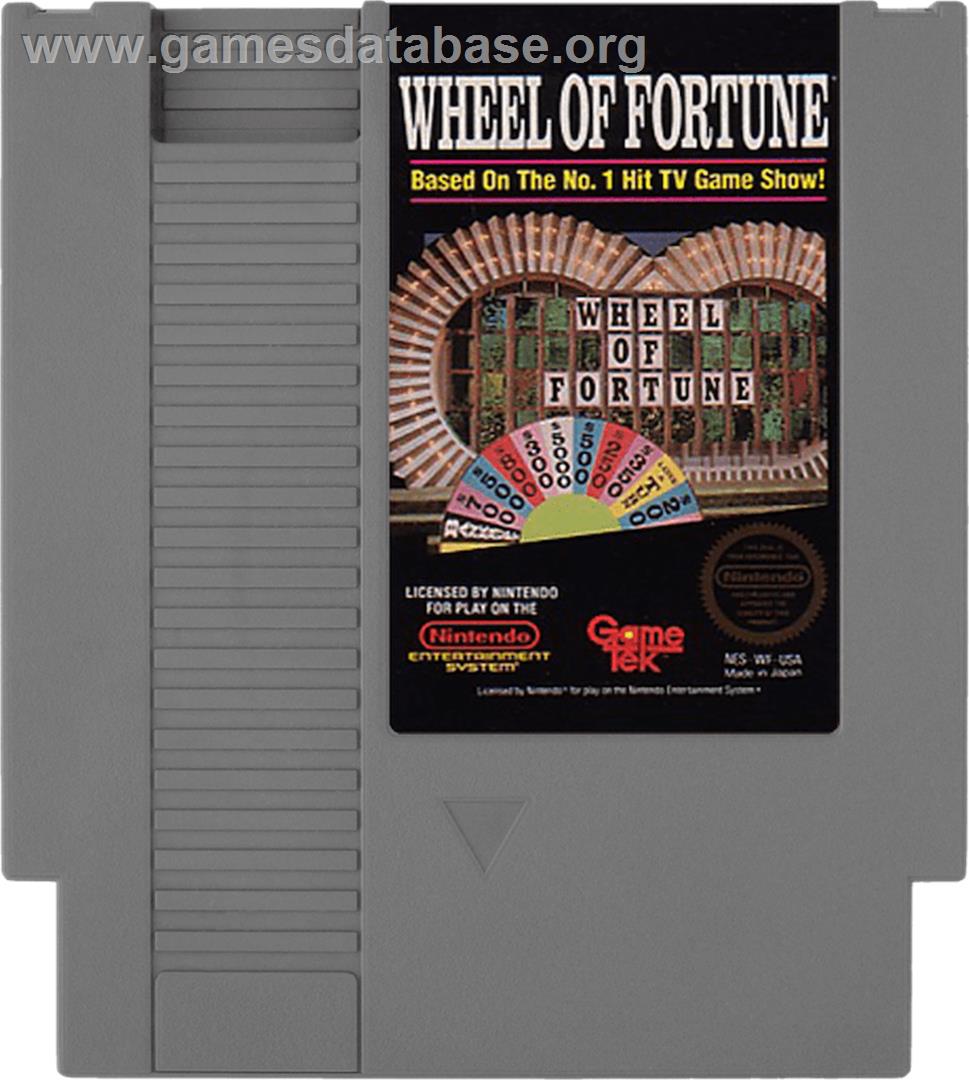 Wheel Of Fortune: Family Edition - Nintendo NES - Artwork - Cartridge