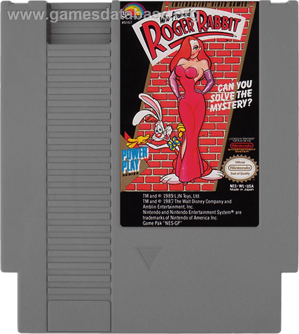 Who Framed Roger Rabbit? - Nintendo NES - Artwork - Cartridge