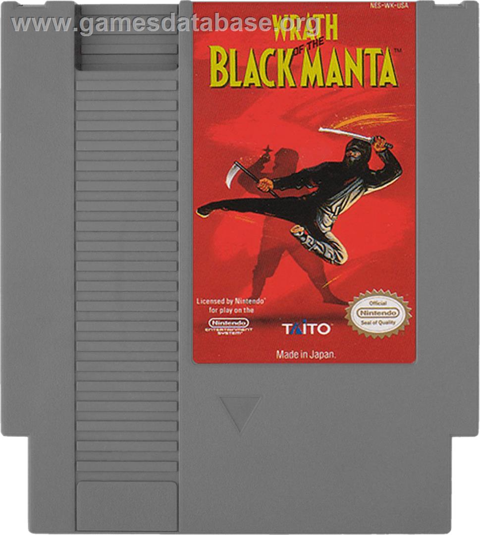 Wrath of the Black Manta - Nintendo NES - Artwork - Cartridge