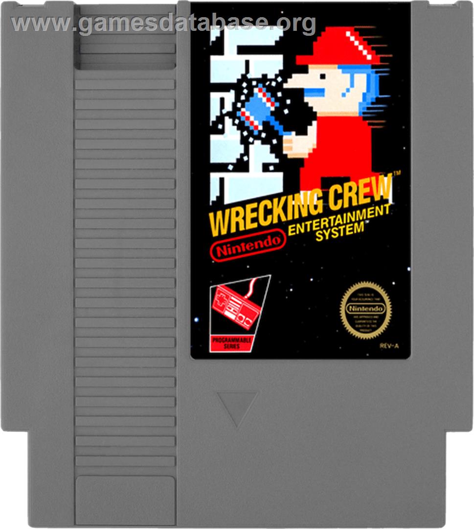 Wrecking Crew - Nintendo NES - Artwork - Cartridge