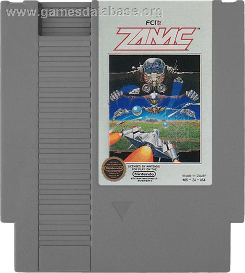 Zanac A.I. - Nintendo NES - Artwork - Cartridge