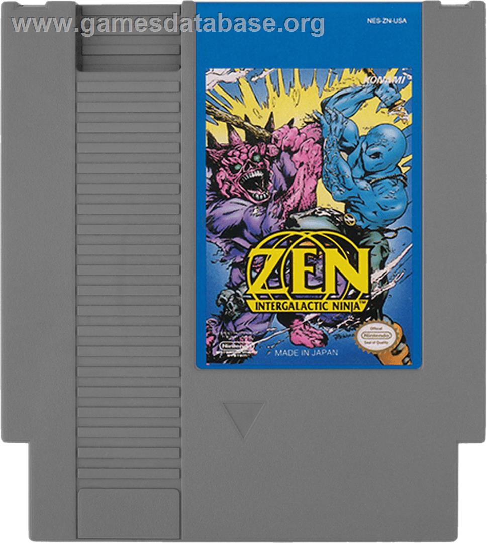 Zen: Intergalactic Ninja - Nintendo NES - Artwork - Cartridge