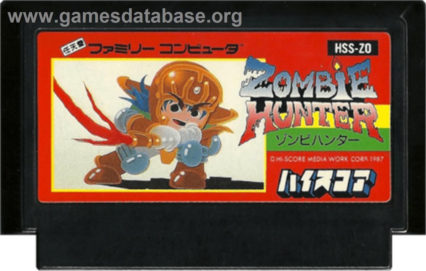 Zombie Hunter - Nintendo NES - Artwork - Cartridge
