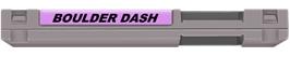 Top of cartridge artwork for Boulder Dash on the Nintendo NES.