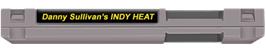 Top of cartridge artwork for Danny Sullivan's Indy Heat on the Nintendo NES.
