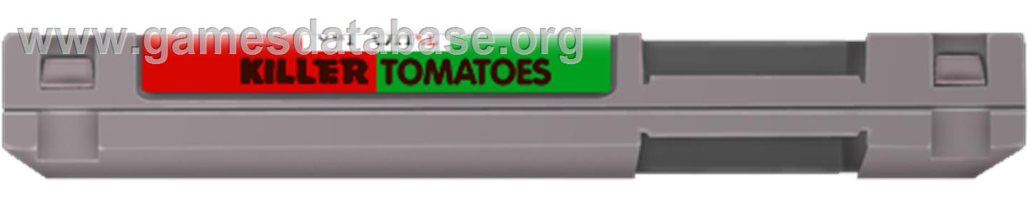 Attack of the Killer Tomatoes - Nintendo NES - Artwork - Cartridge Top