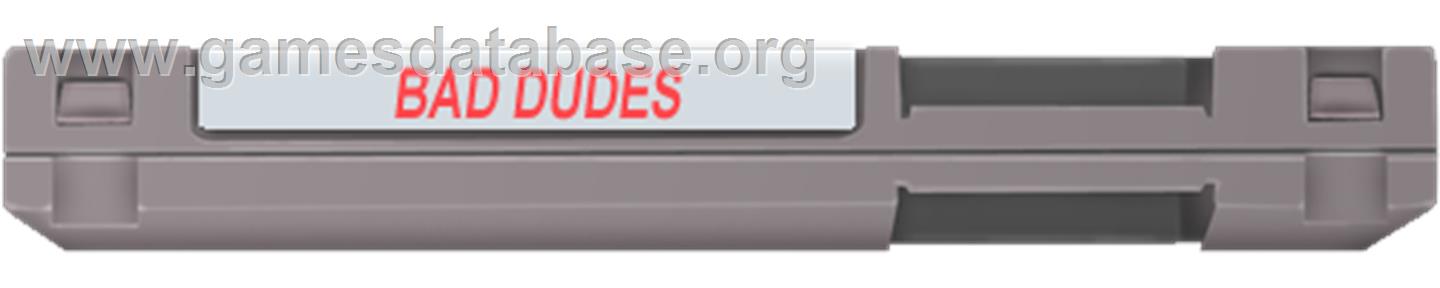 Bad Dudes - Nintendo NES - Artwork - Cartridge Top