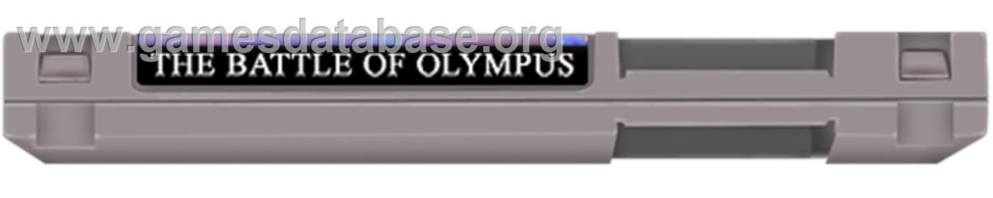 Battle of Olympus - Nintendo NES - Artwork - Cartridge Top