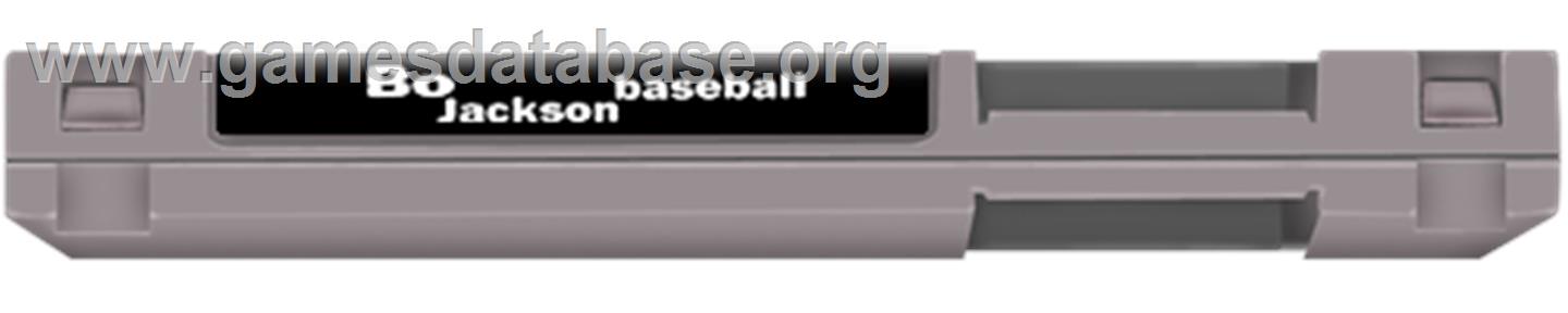 Bo Jackson Baseball - Nintendo NES - Artwork - Cartridge Top