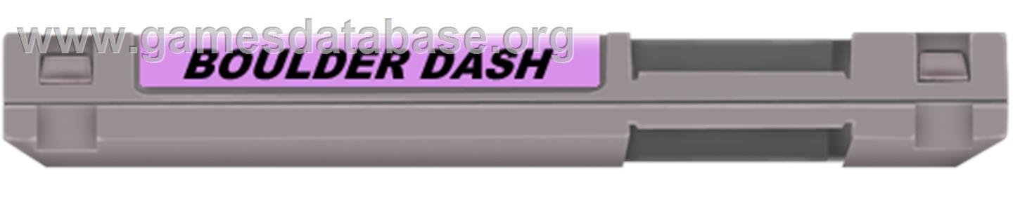 Boulder Dash - Nintendo NES - Artwork - Cartridge Top