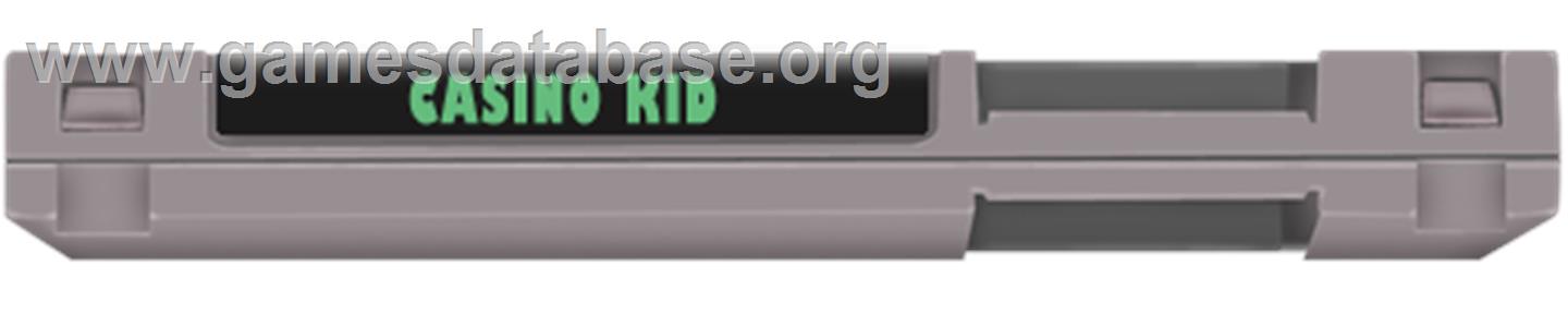 Casino Kid - Nintendo NES - Artwork - Cartridge Top