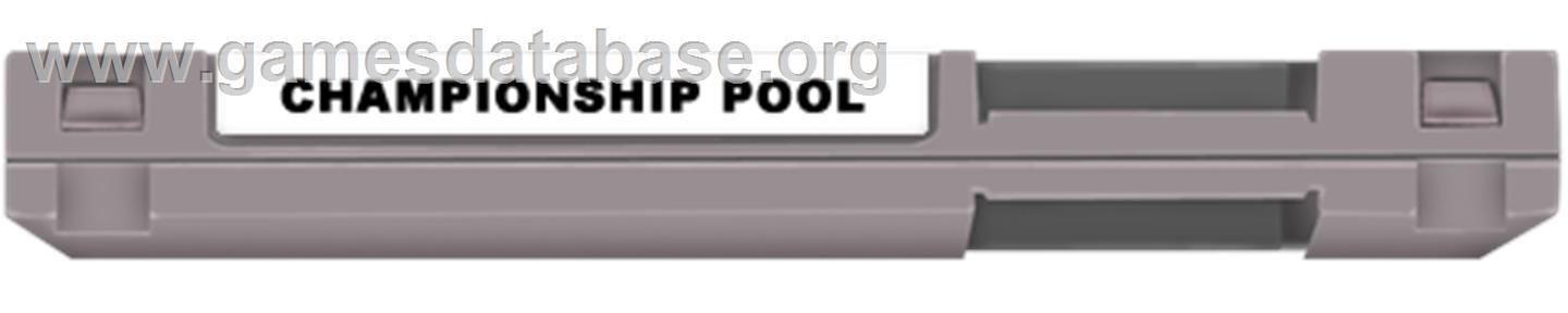 Championship Pool - Nintendo NES - Artwork - Cartridge Top