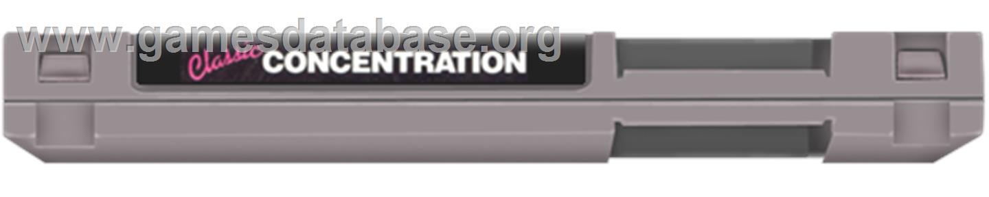 Classic Concentration - Nintendo NES - Artwork - Cartridge Top