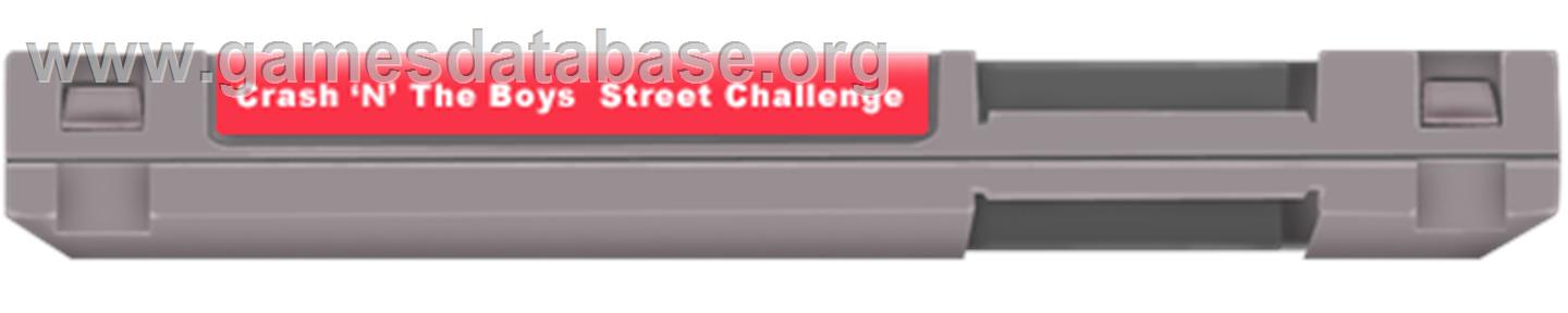 Crash 'N the Boys: Street Challenge - Nintendo NES - Artwork - Cartridge Top
