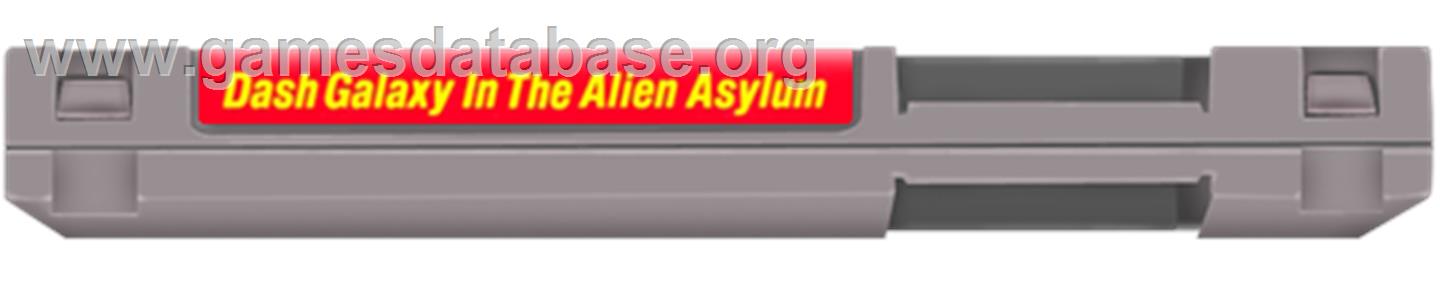 Dash Galaxy in the Alien Asylum - Nintendo NES - Artwork - Cartridge Top