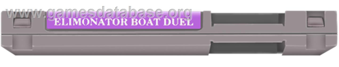 Eliminator Boat Duel - Nintendo NES - Artwork - Cartridge Top