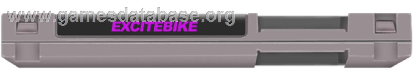 Excite Bike - Nintendo NES - Artwork - Cartridge Top
