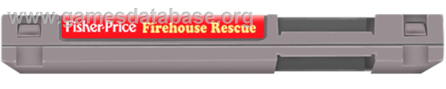 Fisher-Price: Firehouse Rescue - Nintendo NES - Artwork - Cartridge Top