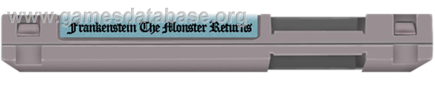 Frankenstein: The Monster Returns - Nintendo NES - Artwork - Cartridge Top