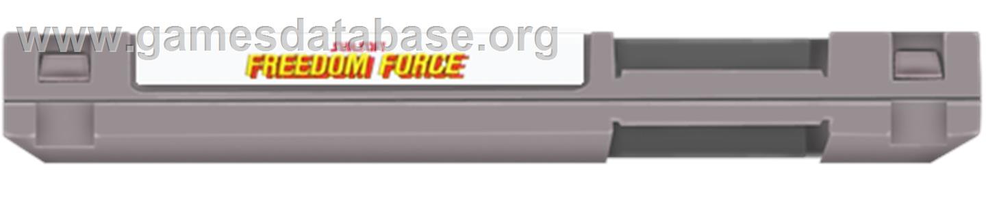 Freedom Force - Nintendo NES - Artwork - Cartridge Top