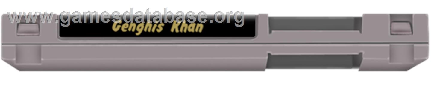 Genghis Khan - Nintendo NES - Artwork - Cartridge Top
