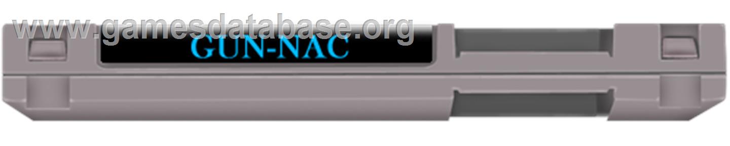 Gun-Nac - Nintendo NES - Artwork - Cartridge Top