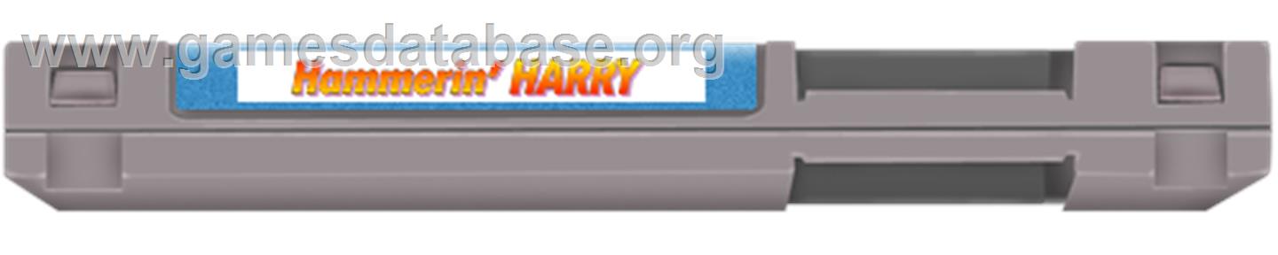 Hammerin' Harry - Nintendo NES - Artwork - Cartridge Top