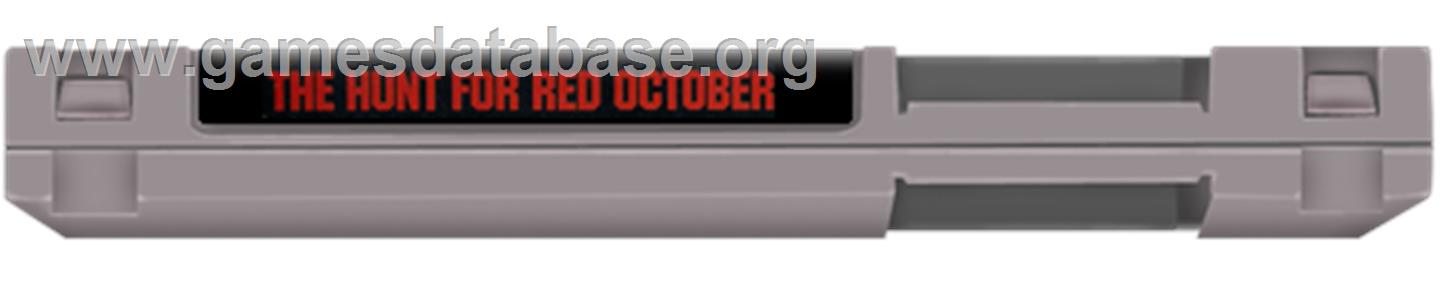Hunt for Red October - Nintendo NES - Artwork - Cartridge Top