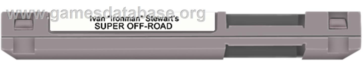 Ironman Ivan Stewart's Super Off-Road - Nintendo NES - Artwork - Cartridge Top