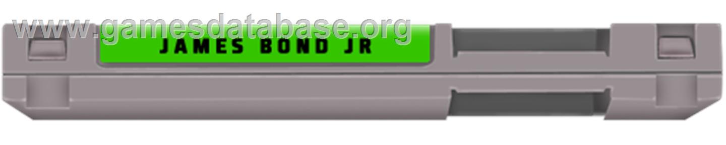 James Bond Jr. - Nintendo NES - Artwork - Cartridge Top