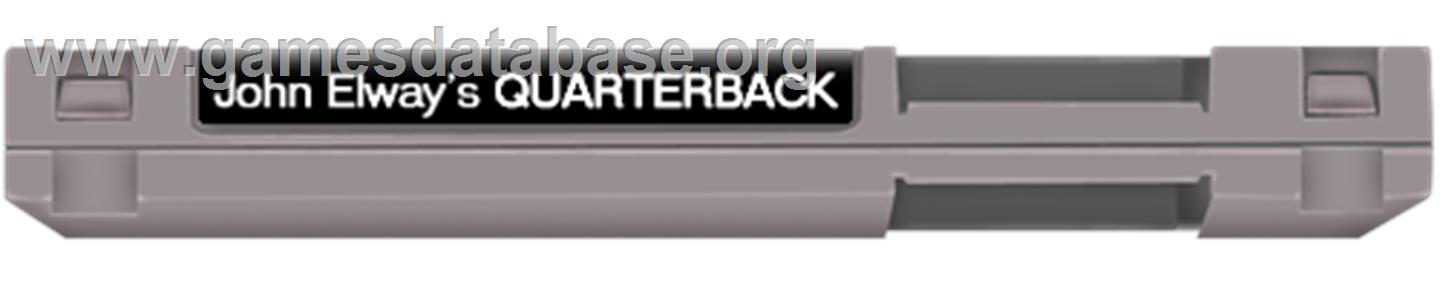 John Elway's Quarterback - Nintendo NES - Artwork - Cartridge Top