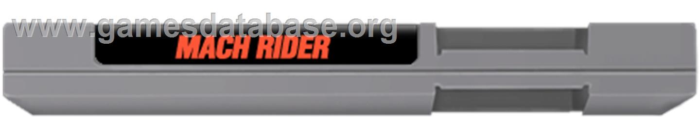Mach Rider - Nintendo NES - Artwork - Cartridge Top