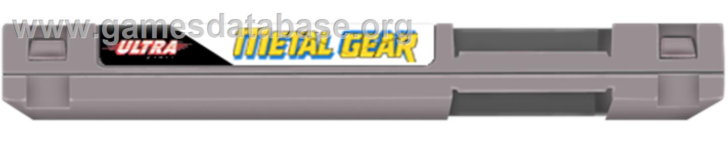 Metal Gear - Nintendo NES - Artwork - Cartridge Top