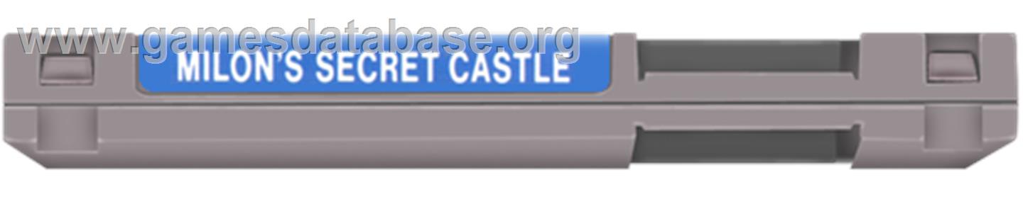 Milon's Secret Castle - Nintendo NES - Artwork - Cartridge Top