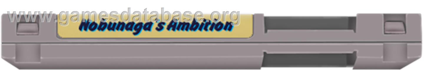 Nobunaga's Ambition - Nintendo NES - Artwork - Cartridge Top