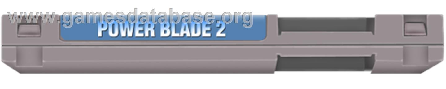 Power Blade 2 - Nintendo NES - Artwork - Cartridge Top