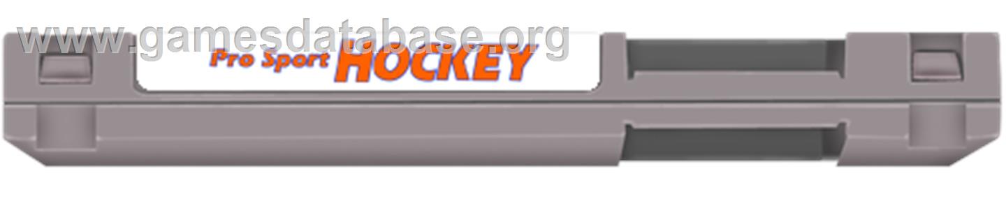 Pro Sport Hockey - Nintendo NES - Artwork - Cartridge Top