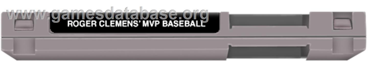 Roger Clemens' MVP Baseball - Nintendo NES - Artwork - Cartridge Top