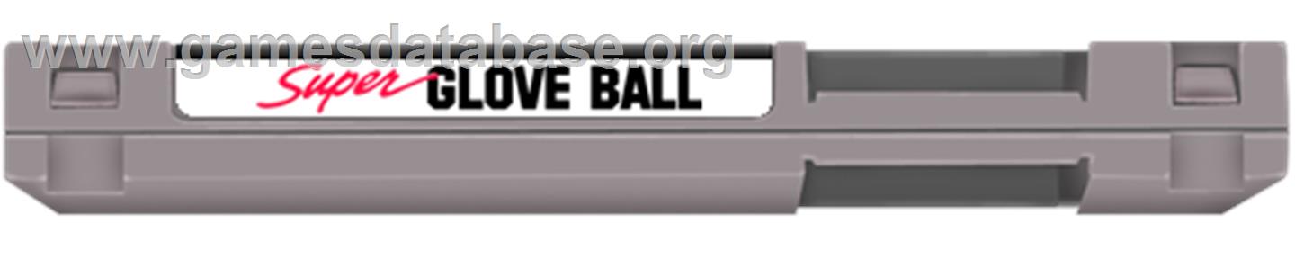 Super Glove Ball - Nintendo NES - Artwork - Cartridge Top