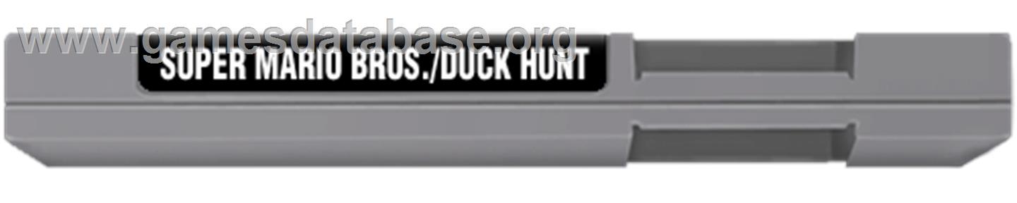Super Mario Bros.& Duck Hunt - Nintendo NES - Artwork - Cartridge Top