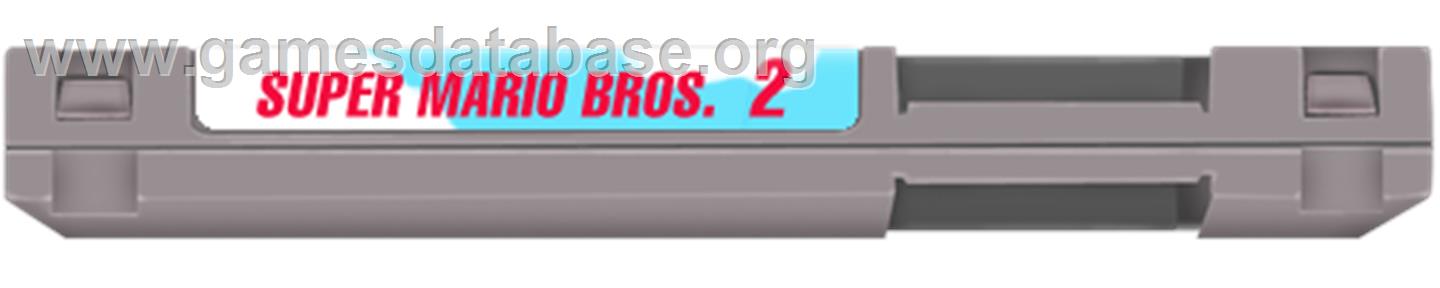 Super Mario Bros. 2 - Nintendo NES - Artwork - Cartridge Top