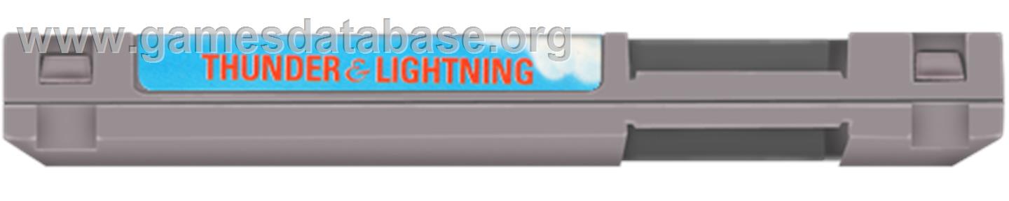 Thunder & Lightning - Nintendo NES - Artwork - Cartridge Top