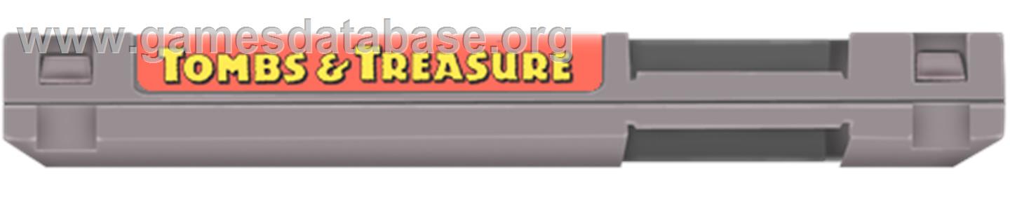 Tombs & Treasure - Nintendo NES - Artwork - Cartridge Top