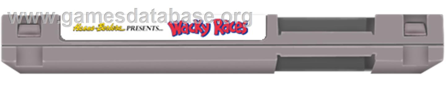 Wacky Races - Nintendo NES - Artwork - Cartridge Top
