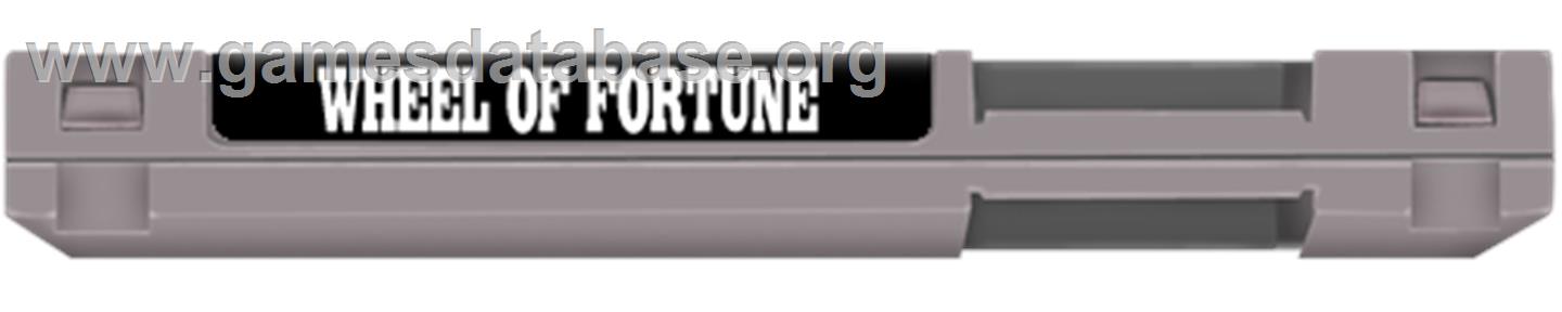 Wheel Of Fortune: Featuring Vanna White - Nintendo NES - Artwork - Cartridge Top