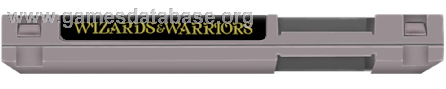 Wizards & Warriors - Nintendo NES - Artwork - Cartridge Top