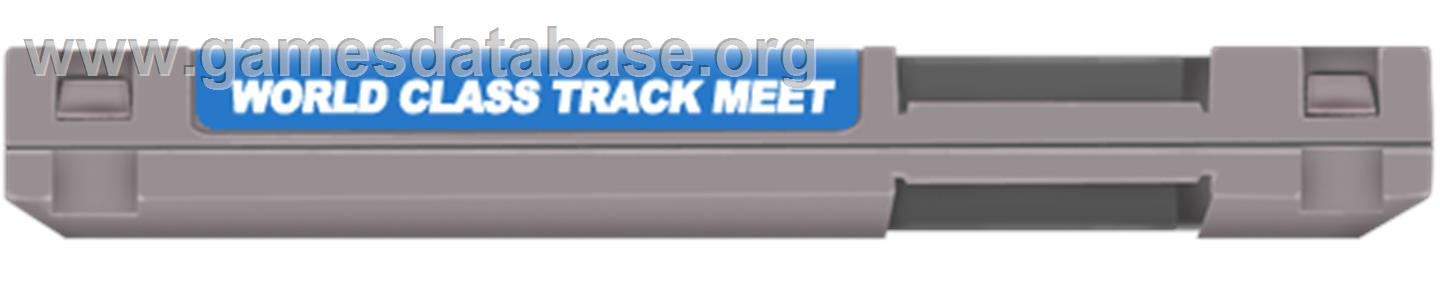 World Class Track Meet - Nintendo NES - Artwork - Cartridge Top